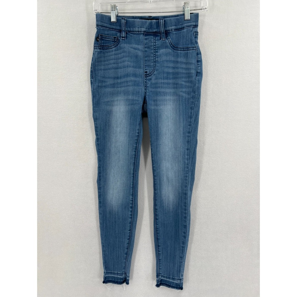 Judy Blue Carson City Skinny Fit Jeans Womens Size 1/25‎ Blue Raw Released Hem